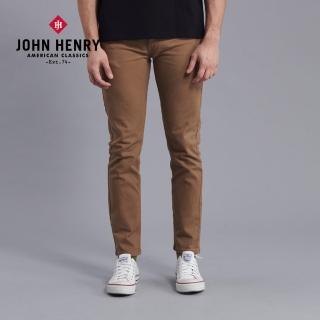 【JOHN HENRY】經典彈性牛仔褲-卡其
