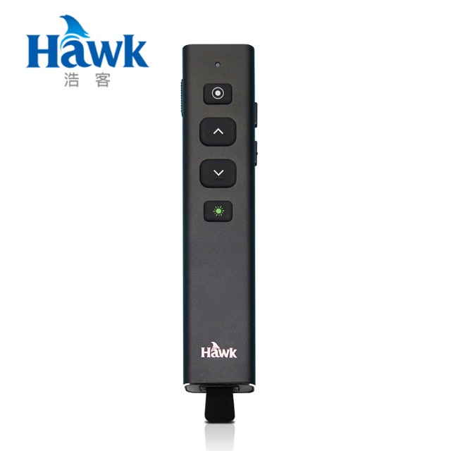【Hawk 浩客】Hawk G600 多功能數位雷射簡報器-黑色綠光(12-HTG600GBK)