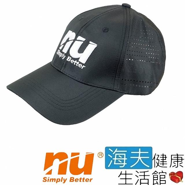 【海夫健康生活館】恩悠數位 NU 高爾夫球帽 黑底白字(9GC1700BBW0)