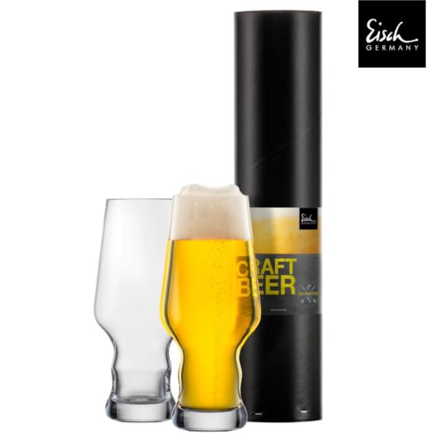 【Eisch】德國Craft Beer Expert精釀啤酒平底杯/無鉛水晶玻璃杯/啤酒杯-450ml/2入組
