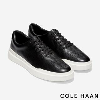 【Cole Haan】GP RALLY LASER CUT SNEAKER 雷射雕孔 真皮休閒運動鞋 男鞋(黑色-C31219)