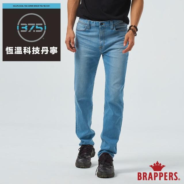【BRAPPERS】男款 中腰彈性直筒褲(淺藍)