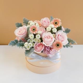 【CNFlower 西恩】粉白花宴 鮮花禮盒(送禮/買花/花禮/鮮花)