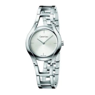 【Calvin Klein 凱文克萊】Calvin Klein 幻影女人心時尚優質腕錶-白-K6R23126
