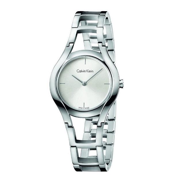 【Calvin Klein 凱文克萊】Calvin Klein 幻影女人心時尚優質腕錶-白-K6R23126