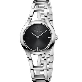 【Calvin Klein 凱文克萊】Calvin Klein 幻影女人心時尚優質腕錶-黑面-K6R23121