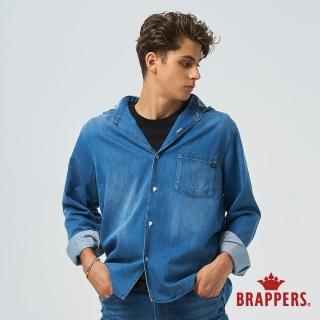 【BRAPPERS】男款 牛仔連帽外套(深藍)