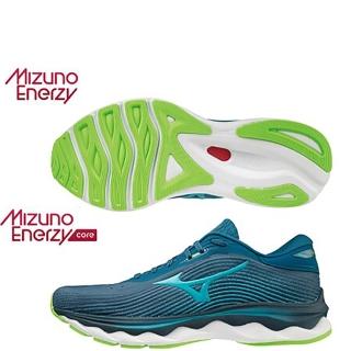 【MIZUNO 美津濃】慢跑鞋 男鞋 運動鞋 ENERZY中底 WAVE SKY 5 藍 J1GC210226