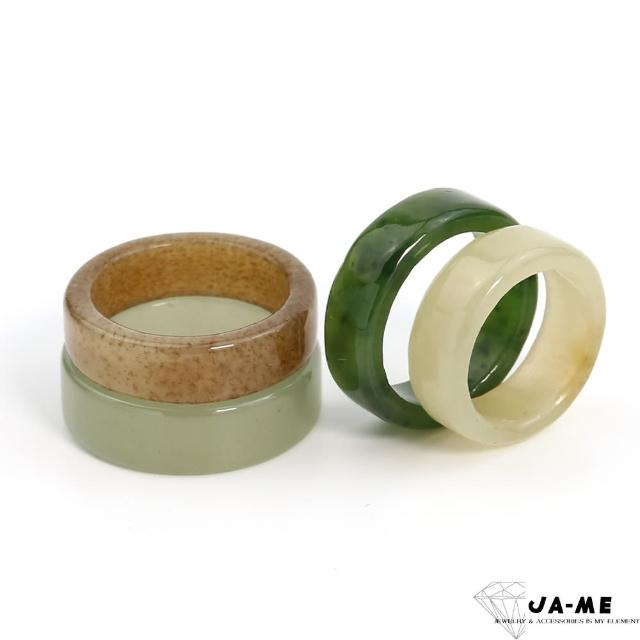 【JA-ME】天然和田玉寬版戒指(母親節/送禮)