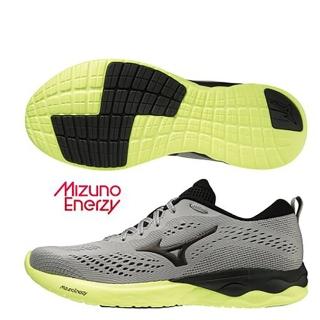 【MIZUNO 美津濃】慢跑鞋 男鞋 運動鞋 一般型 緩衝 WAVE REVOLT 2 灰黃 J1GC218111
