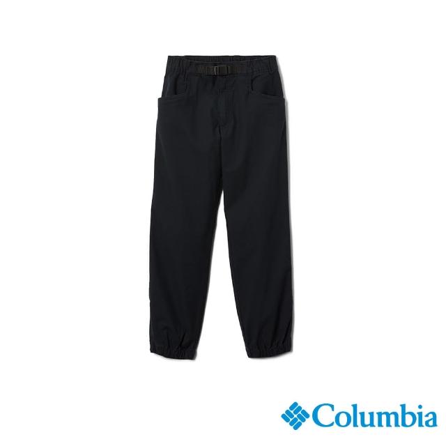 【Columbia 哥倫比亞】童款- 休閒長褲-黑色(UAB07350BK / 2022年秋冬)