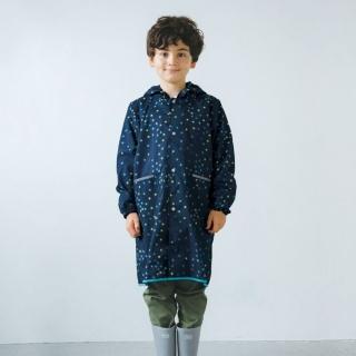 【w.p.c】空氣感兒童雨衣/超輕量防水風衣 附收納袋(夏夜星空M)