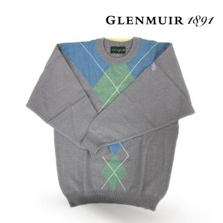 【Glenmuir】紫色圓領毛衣(針織衫 毛衣 長袖毛衣 線衫)
