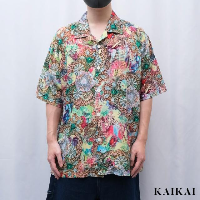 【KAI KAI】霓彩古巴襯衫(男款/女款 柔軟印花寬鬆襯衫 舒適透氣)