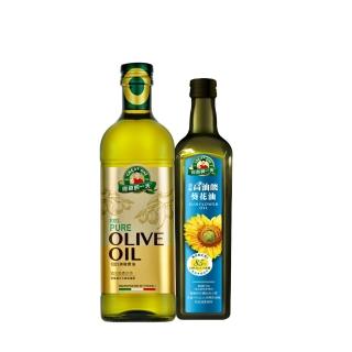 【得意的一天】義大利橄欖油1L+高油酸葵花油750ml