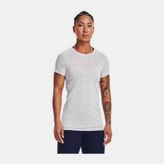 【UNDER ARMOUR】UA Tech 短T-Shirt 女 短袖上衣 光暈灰(1373047-014)