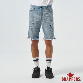 【BRAPPERS】男款 HG-高腰系列- 高腰全棉五分褲(淺藍)
