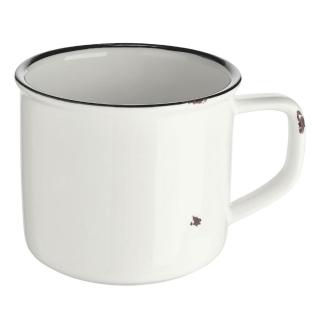 【Vega】Liron瓷製馬克杯 黑白400ml(水杯 茶杯 咖啡杯)