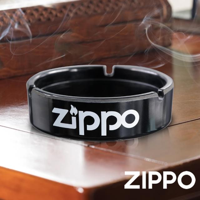 【Zippo官方直營】黑色耐用菸灰缸-大(美國防風打火機)