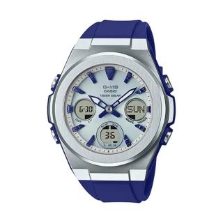 【CASIO 卡西歐】優雅輕巧BABY-G雙顯錶(MSG-S600-2A)