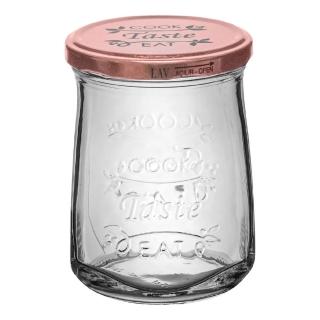 【Vega】Lav方形圓口玻璃收納罐 500ml(收納瓶 儲物罐 零食罐)