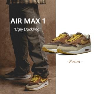 【NIKE 耐吉】休閒鞋 Air Max 1 PRM 男鞋 女鞋 Pecan 棕 黃 咖啡 復古 氣墊(DZ0482-200)