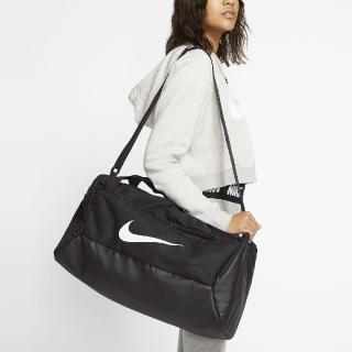 【NIKE 耐吉】包包 Brasilia 男女 黑 行李袋 健身包 大勾 大容量 夾層 手提 肩背包(BA5957-010)