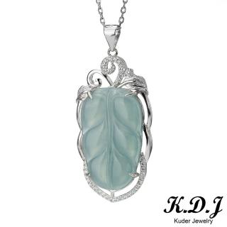【K.D.J 圓融珠寶】高冰滿色藍水事業有成翡翠墜飾天然A貨