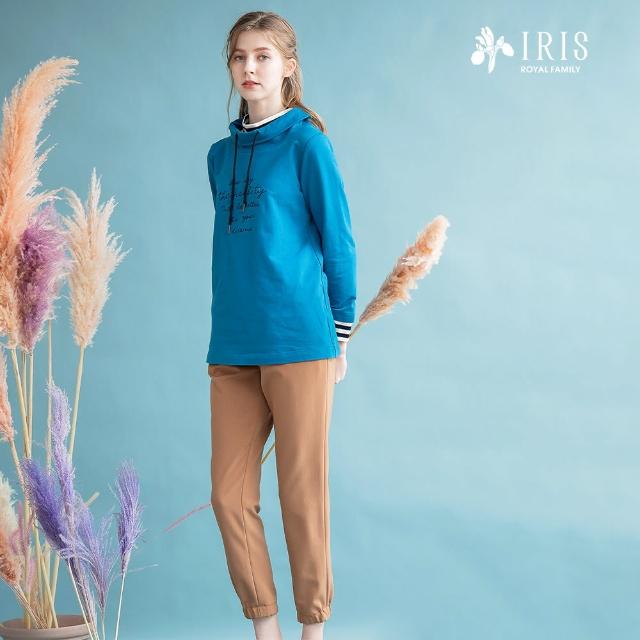 【IRIS 艾莉詩】假兩件高領棉質上衣-2色(26951)