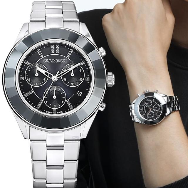 【SWAROVSKI 施華洛世奇】Octea Lux Chrono 計時碼表時尚腕錶(5610520)