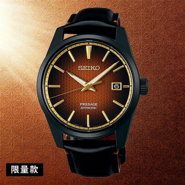 【SEIKO 精工】Presage 新銳三針系列 黑標歌舞伎限量機械錶-39.3mm(SPB331J1/6R35-02B0R)