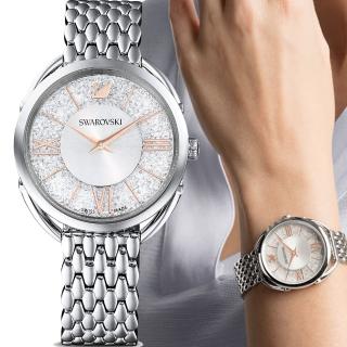【SWAROVSKI 施華洛世奇】Crystalline Glam精緻優雅時尚腕錶(5455108)