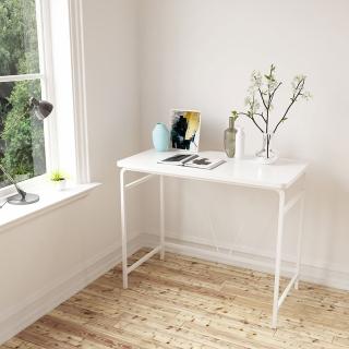 【Bamtor 笨木頭】簡約線感白木作書桌(書桌)