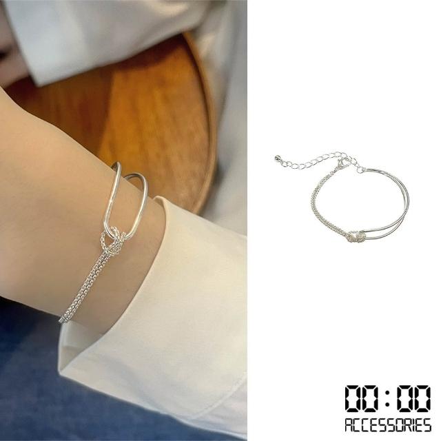 【00:00】韓國設計極簡金屬線條造型手鍊(極簡手鍊 金屬手鍊 線條手鍊)