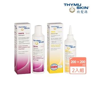 【Thymuskin 欣髮源】高效-加強養髮系列 FORTE洗髮精+MED精華凝膠(200ml+200ml)