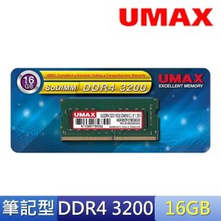 【UMAX】DDR4 3200 16GB 筆記型記憶體(2048x8)
