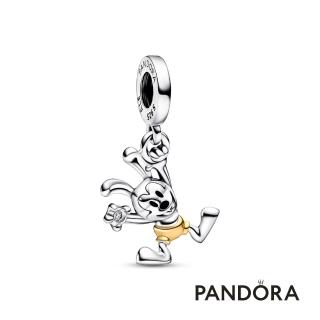 【Pandora 官方直營】迪士尼 100 週年斯華幸運兔造型實驗室製造鑽石吊飾