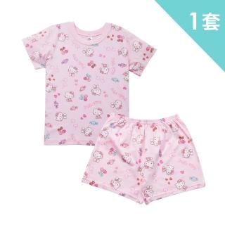 【ChanChou展舟】凱蒂貓 短袖 家居套裝 睡衣-01(100%棉質/獨家授權)