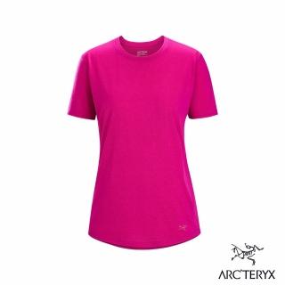 【Arcteryx 始祖鳥】女 Lana 羊毛短袖圓領衫(玫瑰紫)