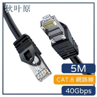 【日本秋葉原】CAT.8 40Gbps傳輸雙遮蔽抗干擾電競網路線(5M)