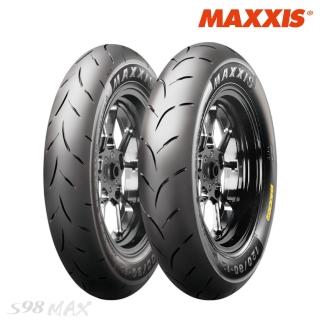 【MAXXIS 瑪吉斯】S98 彎道版 MAX 全熱熔競技胎 -12吋(110-70-12 47L S98 MAX)