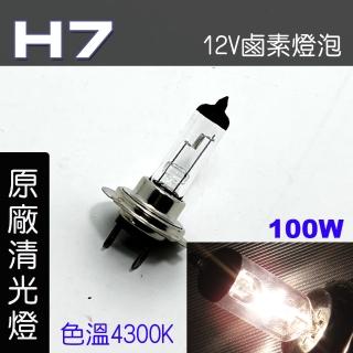 【IDFR】H7 汽車 機車 標準型 100W 12V 車燈泡 燈泡 - 原廠型清光燈 每組2入(車燈燈泡 汽車機車燈泡)