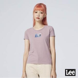 【Lee 官方旗艦】女裝 短袖T恤 / 印花皮牌 小LOGO 共2色 標準版型 / 101+ 系列(LL220353726 / LL220353K11)
