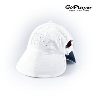 【GoPlayer】女高爾夫沖孔遮陽盤帽-白.黑.藏青.米(遮陽帽 防曬帽 高爾夫球帽)