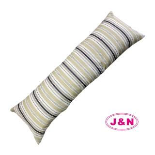 【J&N】時尚線條長抱枕40*120-藍色(1入)