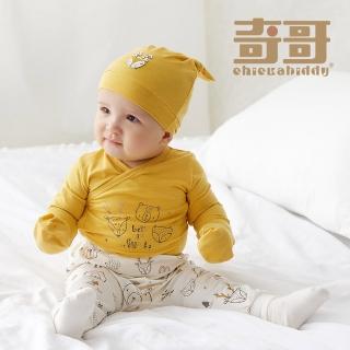 【奇哥官方旗艦】Chic a Bon 森林樂園初生褲/嬰兒褲-羊毛保暖布(0-9個月)