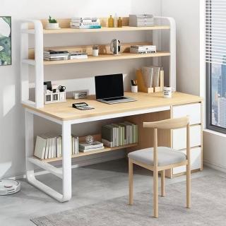 【E家工廠】書桌 電腦桌 工作桌 學習桌 辦公桌 書桌 電腦桌(041-書桌橡☆木色+白)