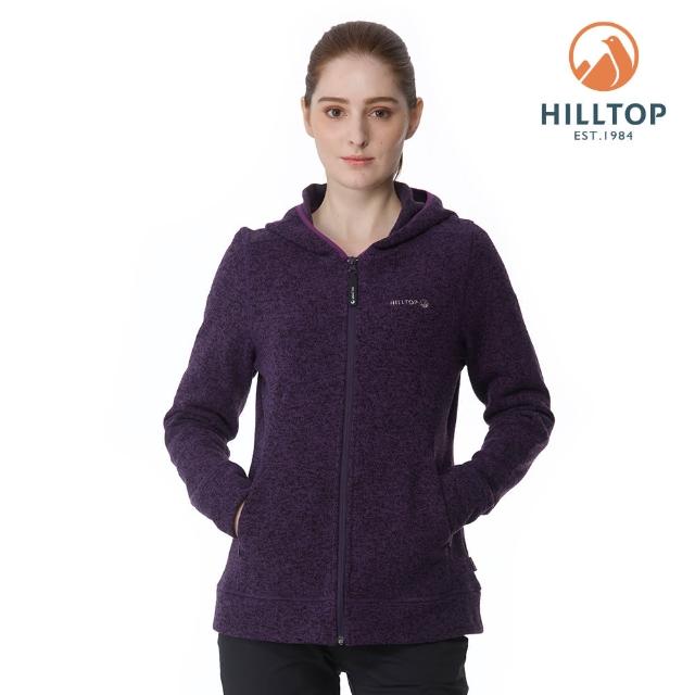 【Hilltop 山頂鳥】刷毛外套 女款 深紫｜PH22XFZ0ECJ0