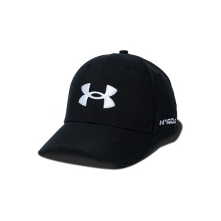 【UNDER ARMOUR】Golf96棒球帽 男 休閒帽 黑(1361547-001)