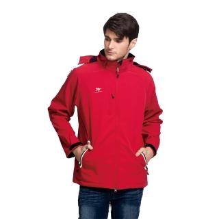 【SKISPORTS】耐磨防風保暖軟殼機能外套(紅色)